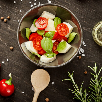 Caprese and White Bean Salad