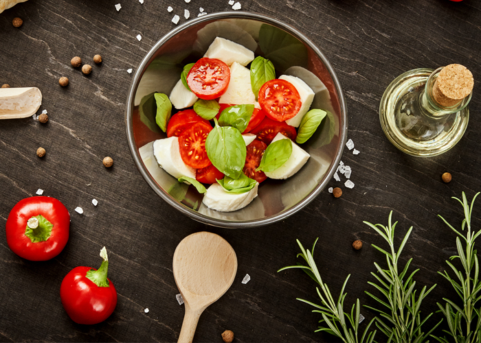 Caprese and White Bean Salad